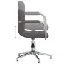 Dark gray fabric swivel dining chair by , dining chairs - Ref: Foro24-3088063, Price: 105,54 €, Discount: %