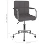 Drehbarer Esszimmerstuhl aus grauem Taupe-Stoff von , Essstühle - Ref: Foro24-3088164, Preis: 92,38 €, Rabatt: %