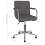 Drehbarer Esszimmerstuhl aus grauem Taupe-Stoff von , Essstühle - Ref: Foro24-3088164, Preis: 91,13 €, Rabatt: %