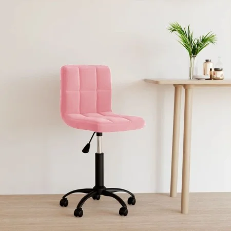 Silla de oficina giratoria de terciopelo rosa de , Sillas de oficina - Ref: Foro24-334361, Precio: 92,79 €, Descuento: %