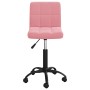 Drehbarer rosa Samtbürostuhl von , Bürostühle - Ref: Foro24-334361, Preis: 95,65 €, Rabatt: %