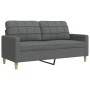 Sofagarnitur mit Fußhocker, 4-teilig, dunkelgraues Stoff von , Sofas - Ref: Foro24-3278296, Preis: 679,89 €, Rabatt: %