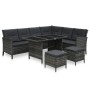 Gartenmöbel-Set 4-teilig mit grauen Polstern aus synthetischem Rattan von , Gartensets - Ref: Foro24-48143, Preis: 778,86 €, ...