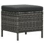 Gartenmöbel-Set 4-teilig mit grauen Polstern aus synthetischem Rattan von , Gartensets - Ref: Foro24-48143, Preis: 778,86 €, ...