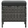 4-piece garden furniture set with gray synthetic rattan cushions by , Garden sets - Ref: Foro24-48143, Price: 707,73 €, Disco...
