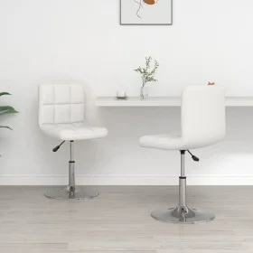 Dining chairs 2 units white synthetic leather by , dining chairs - Ref: Foro24-334179, Price: 120,71 €, Discount: %