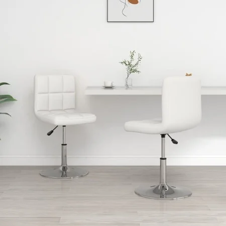 Esszimmerstühle, 2 Stück, weißes Kunstleder von , Essstühle - Ref: Foro24-334179, Preis: 120,71 €, Rabatt: %