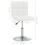 Dining chairs 2 units white synthetic leather by , dining chairs - Ref: Foro24-334179, Price: 122,91 €, Discount: %