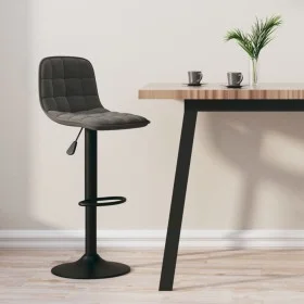 Dunkelgraues Samt-Küchenhocker von , Küchenhocker - Ref: Foro24-333981, Preis: 75,58 €, Rabatt: %