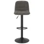 Dunkelgraues Samt-Küchenhocker von , Küchenhocker - Ref: Foro24-333981, Preis: 75,58 €, Rabatt: %