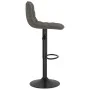 Dunkelgraues Samt-Küchenhocker von , Küchenhocker - Ref: Foro24-333981, Preis: 75,58 €, Rabatt: %