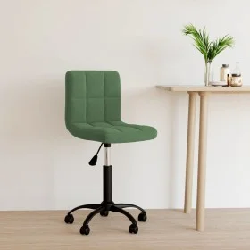 Silla de oficina giratoria de terciopelo verde oscuro de , Sillas de oficina - Ref: Foro24-334359, Precio: 86,89 €, Descuento: %