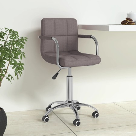 Drehbarer Bürostuhl aus grauem Taupe-Stoff von , Bürostühle - Ref: Foro24-334676, Preis: 93,16 €, Rabatt: %