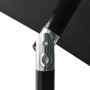 Umbrella with LED and black steel pole 2x3 m by vidaXL, Umbrellas - Ref: Foro24-313792, Price: 66,80 €, Discount: %