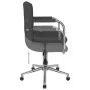 Dark gray fabric swivel office chair by , Office chairs - Ref: Foro24-334792, Price: 85,38 €, Discount: %