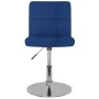 Drehbarer Esszimmerstuhl aus blauem Stoff von , Essstühle - Ref: Foro24-3087472, Preis: 73,81 €, Rabatt: %
