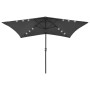 Umbrella with LED lights and anthracite gray steel pole 2x3 m by vidaXL, Umbrellas - Ref: Foro24-313788, Price: 76,13 €, Disc...