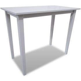 White wooden high table by vidaXL, Kitchen and dining tables - Ref: Foro24-241701, Price: 124,96 €, Discount: %