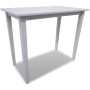 Mesa alta de madera blanca de vidaXL, Mesas de cocina y de comedor - Ref: Foro24-241701, Precio: 124,87 €, Descuento: %