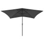 Umbrella with LED lights and anthracite gray steel pole 2x3 m by vidaXL, Umbrellas - Ref: Foro24-313788, Price: 76,13 €, Disc...