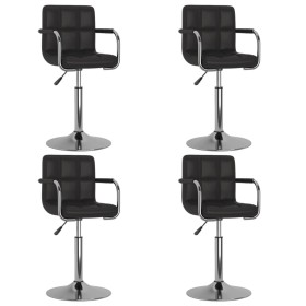 Swivel dining chairs 4 units black synthetic leather by , dining chairs - Ref: Foro24-3087887, Price: 246,37 €, Discount: %