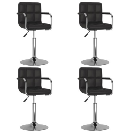 Drehbare Esszimmerstühle, 4 Stück, Kunstleder, Schwarz. von , Essstühle - Ref: Foro24-3087887, Preis: 246,37 €, Rabatt: %