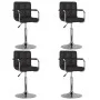 Drehbare Esszimmerstühle, 4 Stück, Kunstleder, Schwarz. von , Essstühle - Ref: Foro24-3087887, Preis: 243,62 €, Rabatt: %