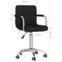 Drehbarer Esszimmerstuhl aus schwarzem Stoff von , Essstühle - Ref: Foro24-3087975, Preis: 100,41 €, Rabatt: %