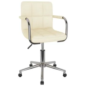 Cream-colored swivel dining chair in fabric by , dining chairs - Ref: Foro24-3088157, Price: 104,57 €, Discount: %