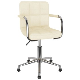 Drehbarer Esszimmerstuhl aus cremefarbenem Stoff von , Essstühle - Ref: Foro24-3088157, Preis: 106,53 €, Rabatt: %