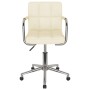 Cream-colored swivel dining chair in fabric by , dining chairs - Ref: Foro24-3088157, Price: 106,53 €, Discount: %