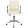 Cream-colored swivel dining chair in fabric by , dining chairs - Ref: Foro24-3088157, Price: 104,57 €, Discount: %