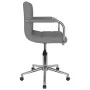 Drehbarer Esszimmerstuhl aus hellem grauem Stoff von , Essstühle - Ref: Foro24-3088155, Preis: 100,84 €, Rabatt: %