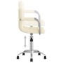 Drehbarer Bürostuhl aus cremefarbenem Stoff von , Bürostühle - Ref: Foro24-334669, Preis: 90,57 €, Rabatt: %