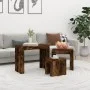 Stackable coffee tables set of 3, smoked oak plywood by , Coffee table - Ref: Foro24-815984, Price: 60,86 €, Discount: %