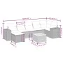 8-teiliges Gartensofa-Set mit schwarzen Polstern aus synthetischem Rattan. von , Gartensets - Ref: Foro24-3265178, Preis: 553...