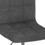 Swivel kitchen stool in dark gray fabric by , Kitchen stools - Ref: Foro24-334200, Price: 80,53 €, Discount: %