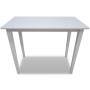 Mesa alta de madera blanca de vidaXL, Mesas de cocina y de comedor - Ref: Foro24-241701, Precio: 124,87 €, Descuento: %