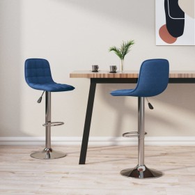 Küchenhocker 2 Stück blauer Stoff von , Küchenhocker - Ref: Foro24-333949, Preis: 115,88 €, Rabatt: %