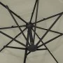 4-stufiger Sonnenschirm mit sandfarbenem Aluminiummast 3x3 m von vidaXL, Sonnenschirme - Ref: Foro24-313828, Preis: 195,75 €,...