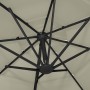 Sombrilla de 4 niveles con poste de aluminio arena 3x3 m de vidaXL, Sombrillas - Ref: Foro24-313828, Precio: 195,15 €, Descue...