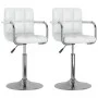 Drehbare Esszimmerstühle, 2 Stück, weißes Kunstleder. von , Essstühle - Ref: Foro24-334573, Preis: 126,22 €, Rabatt: %