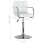 Swivel dining chairs, 2 units, white synthetic leather by , dining chairs - Ref: Foro24-334573, Price: 128,28 €, Discount: %