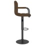 Taburete de cocina de tela marrón de , Taburetes de cocina - Ref: Foro24-334628, Precio: 83,54 €, Descuento: %