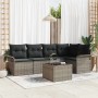 Conjunto de sofá de jardín 6 pcs 242.5 x 132.5 x 85 cm