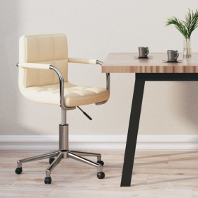 Drehbarer Bürostuhl aus cremefarbenem Stoff von , Bürostühle - Ref: Foro24-334793, Preis: 106,53 €, Rabatt: %
