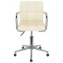 Drehbarer Bürostuhl aus cremefarbenem Stoff von , Bürostühle - Ref: Foro24-334793, Preis: 106,53 €, Rabatt: %