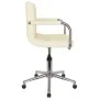 Cream-colored fabric swivel office chair by , Office chairs - Ref: Foro24-334793, Price: 104,57 €, Discount: %