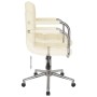 Drehbarer Bürostuhl aus cremefarbenem Stoff von , Bürostühle - Ref: Foro24-334793, Preis: 106,53 €, Rabatt: %