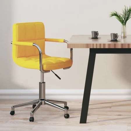 Mustard yellow fabric swivel office chair by , Office chairs - Ref: Foro24-334798, Price: 111,84 €, Discount: %
